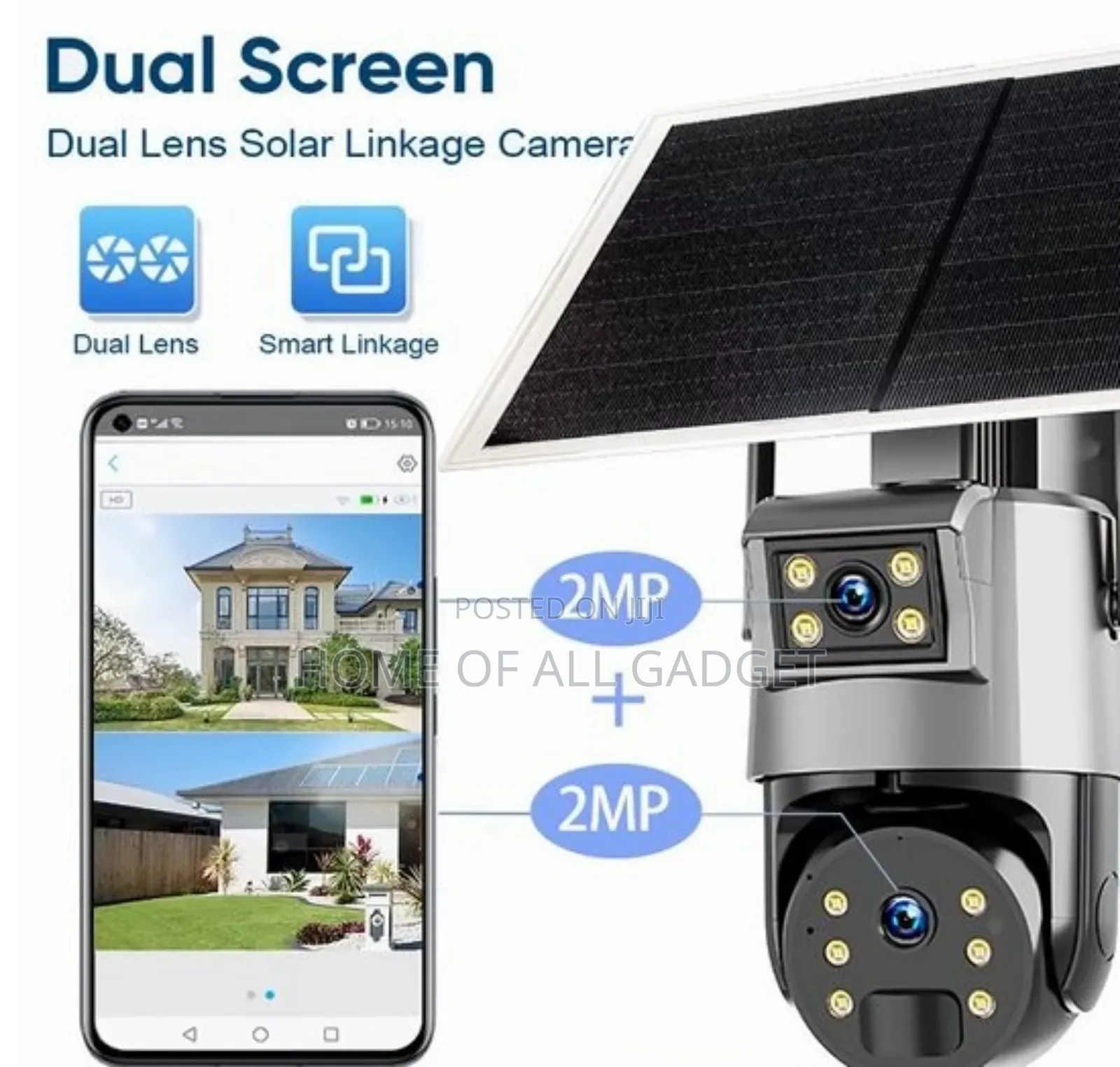4mp Dual Lens 4x Solar Powered Camera 4g A30 Hd