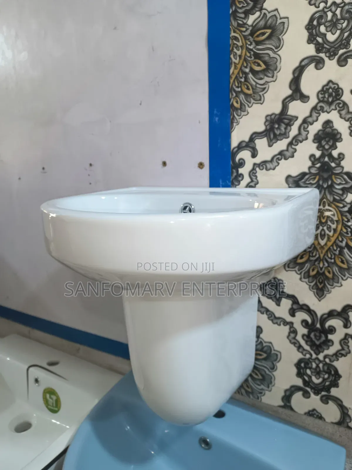 Small Basin With Semi Pesestal