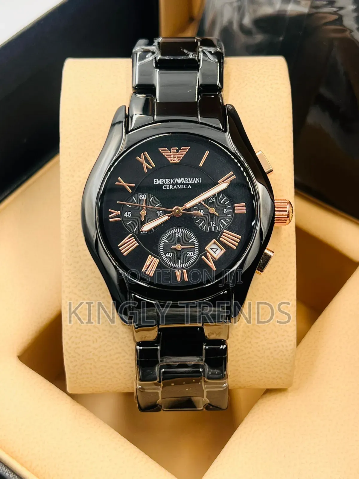 Emporio Armani 
Chronograph and 
Ceramic Watch