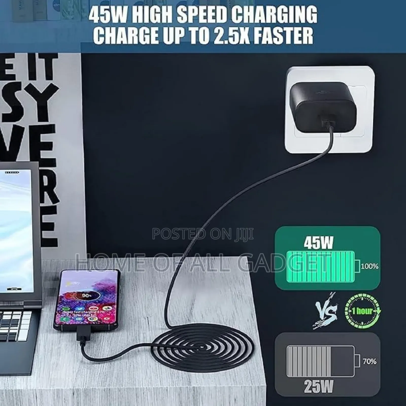 Samsung 45w Original Super Fast Wall Charger With Type C