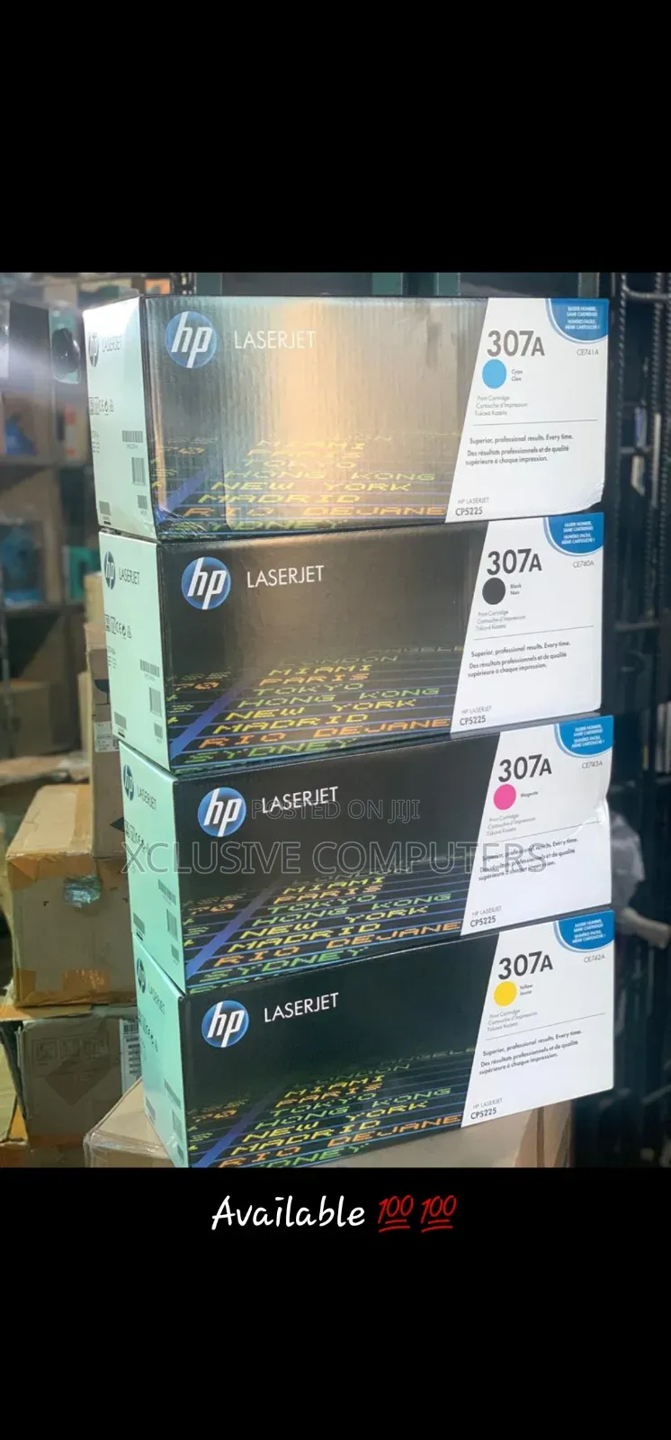 Hp Toner Cartridge 307a Bk/Y/M/C