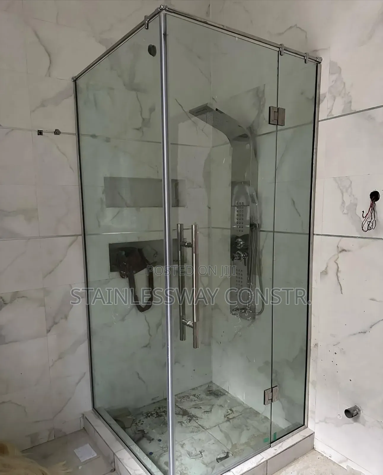 Shower Glass Cubicle Aqua
