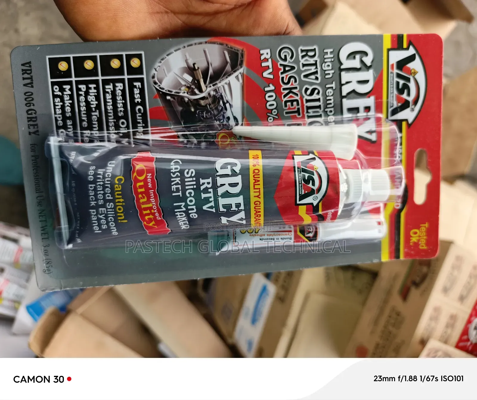 Visa Gray RTV Silicon Gasket Maker (85G)