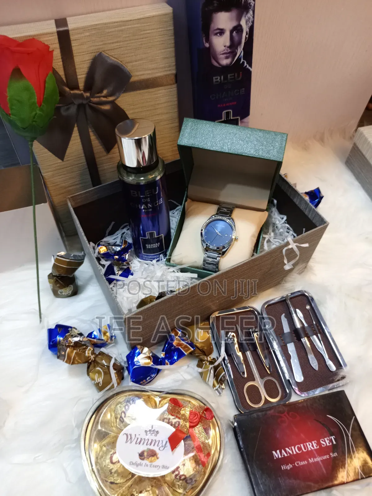 Men's Lover's Package With a Chain Watch