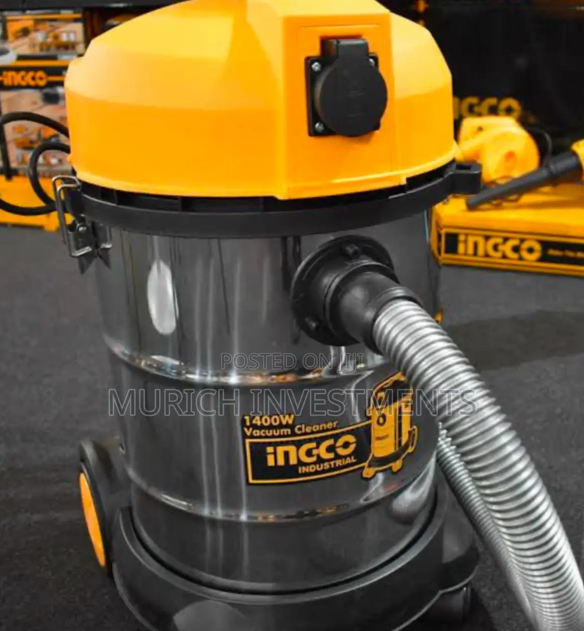Ingco Heavyduty Wet and Dry Vaccum Cleaner 30 LTR
