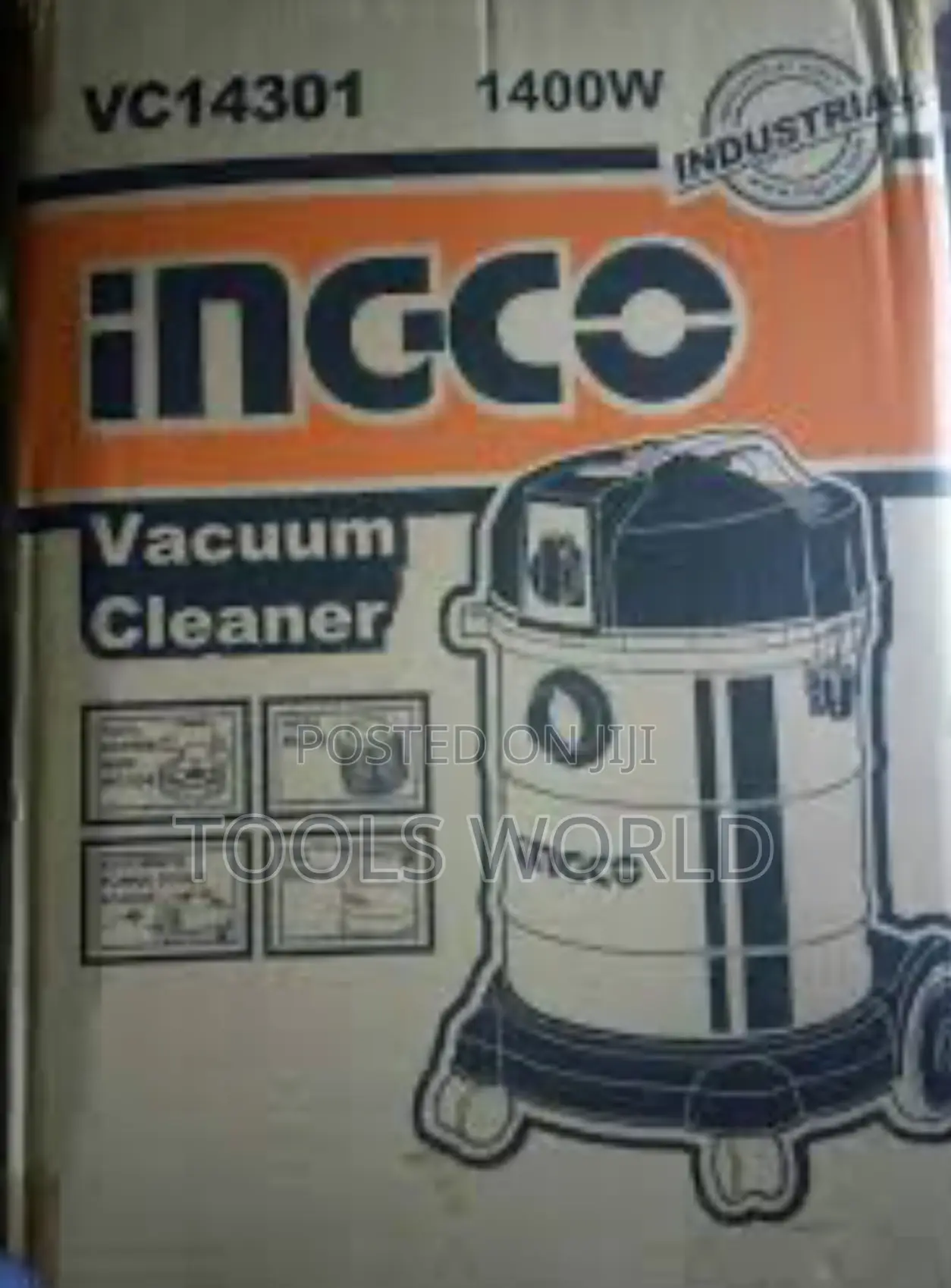 Ingco Heavy Duty Wet and Dry 30L Vacuum Cleaner (VC14301)