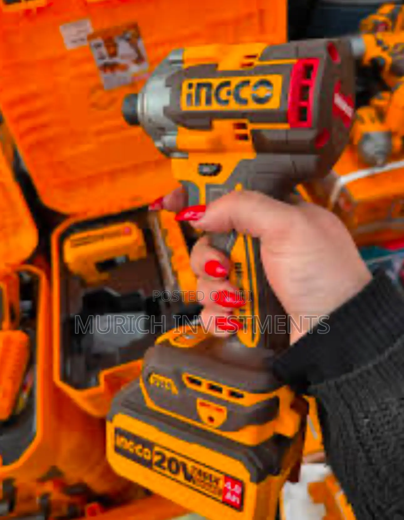 INGCO COSLI240966 Cordless Impact Driver With Tools