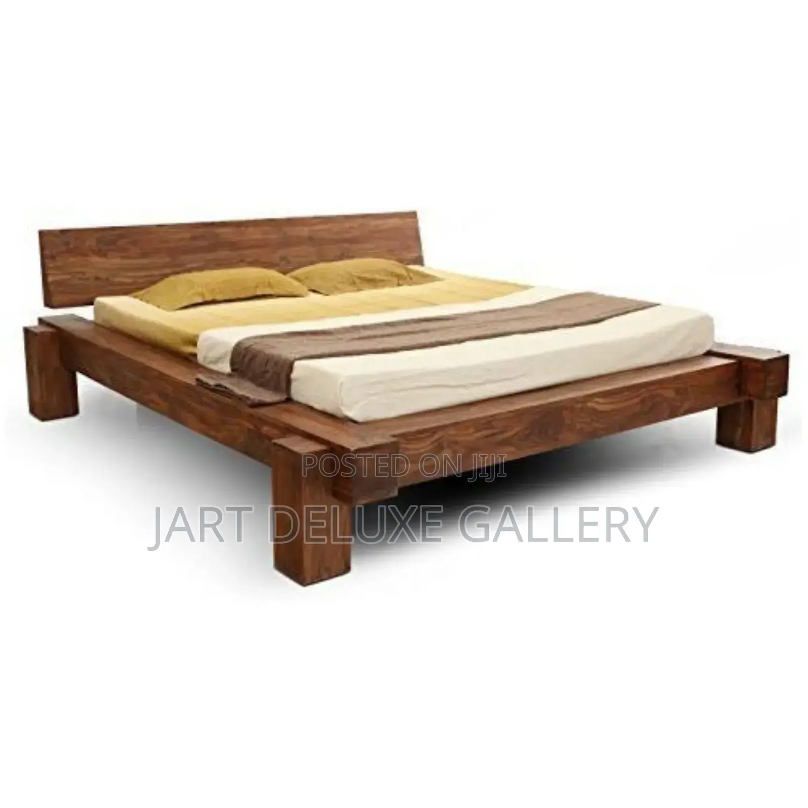 Stylish Natural Timber Bed Frame
