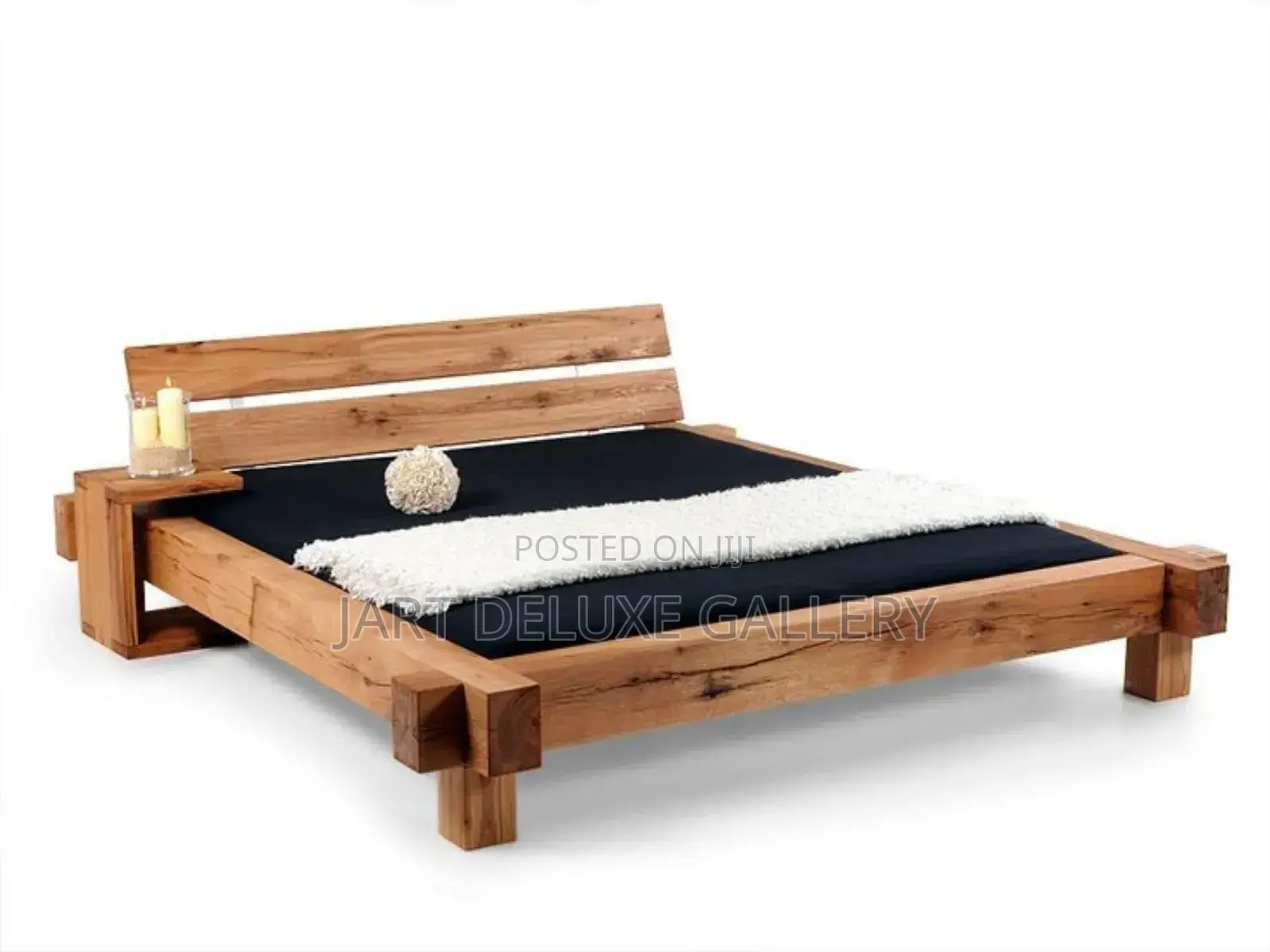 Stylish Natural Timber Bed Frame