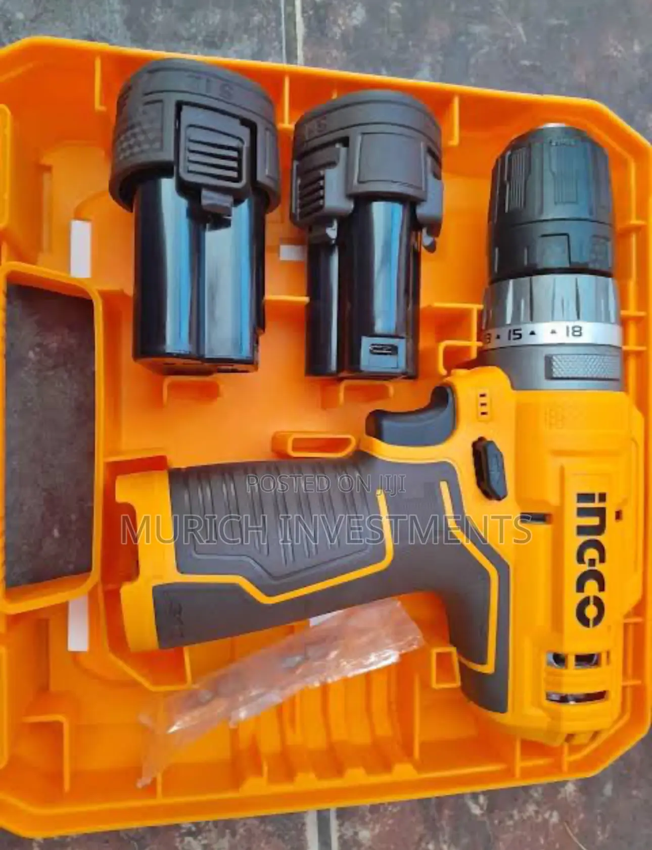 Ingco 12v Lithium Cordless Drill With 2 Pieces 1.5ah Battery