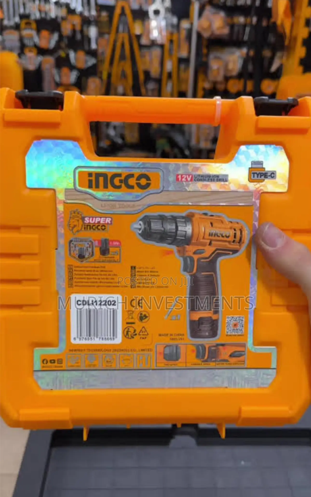 Ingco 12V Lithium-Ion Impact Drill With 2 Pieces Battery