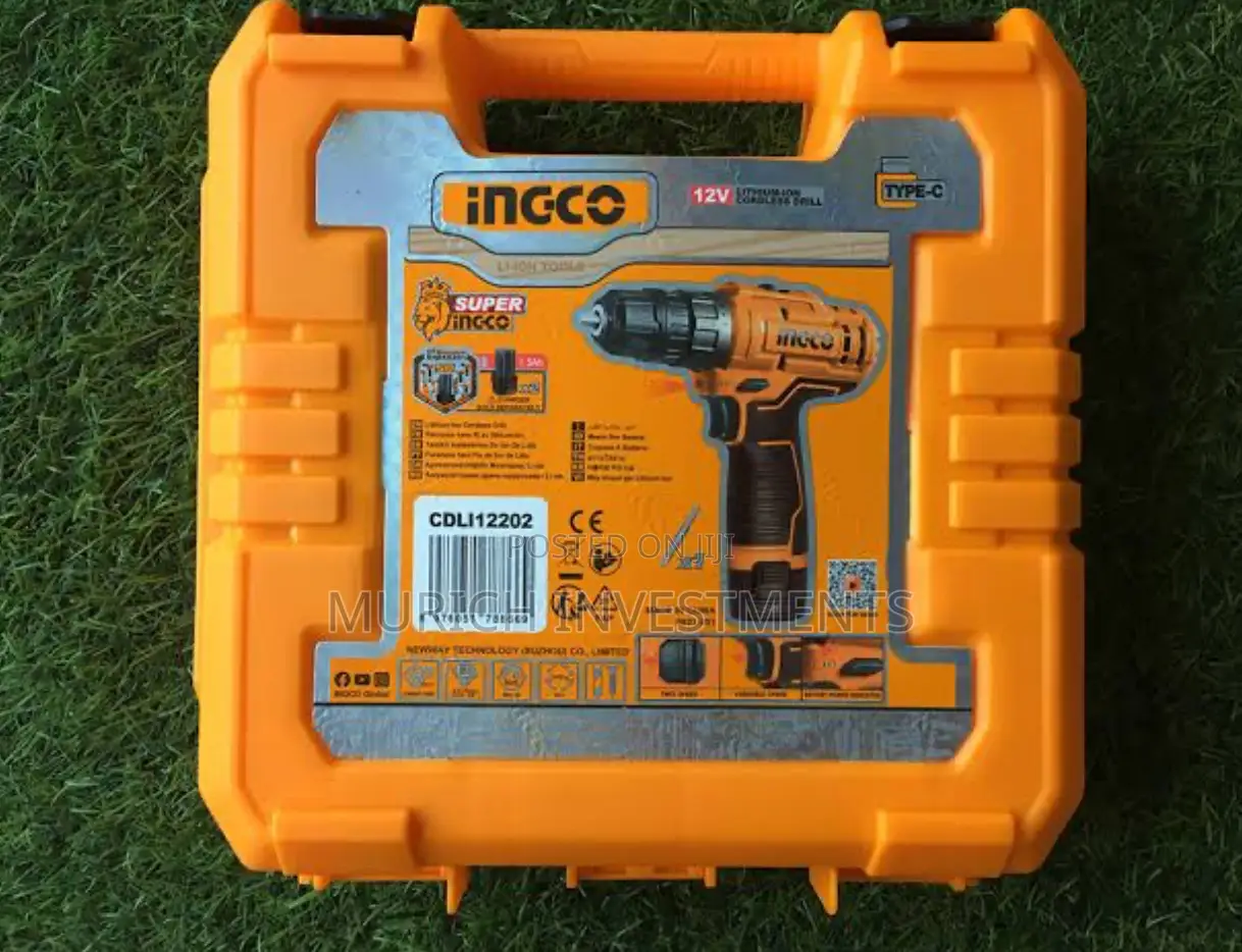 Ingco 12V Lithium-Ion Impact Drill With 2 Pieces Battery