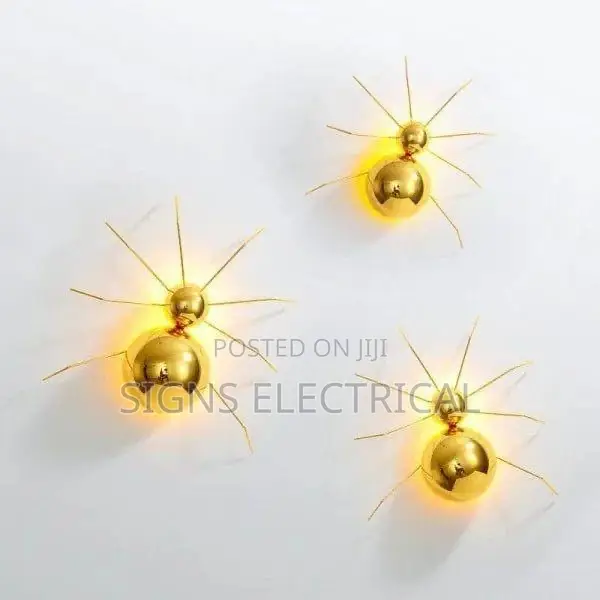AOSONG Modern LED Wall Lamps Fixture Golden Spider