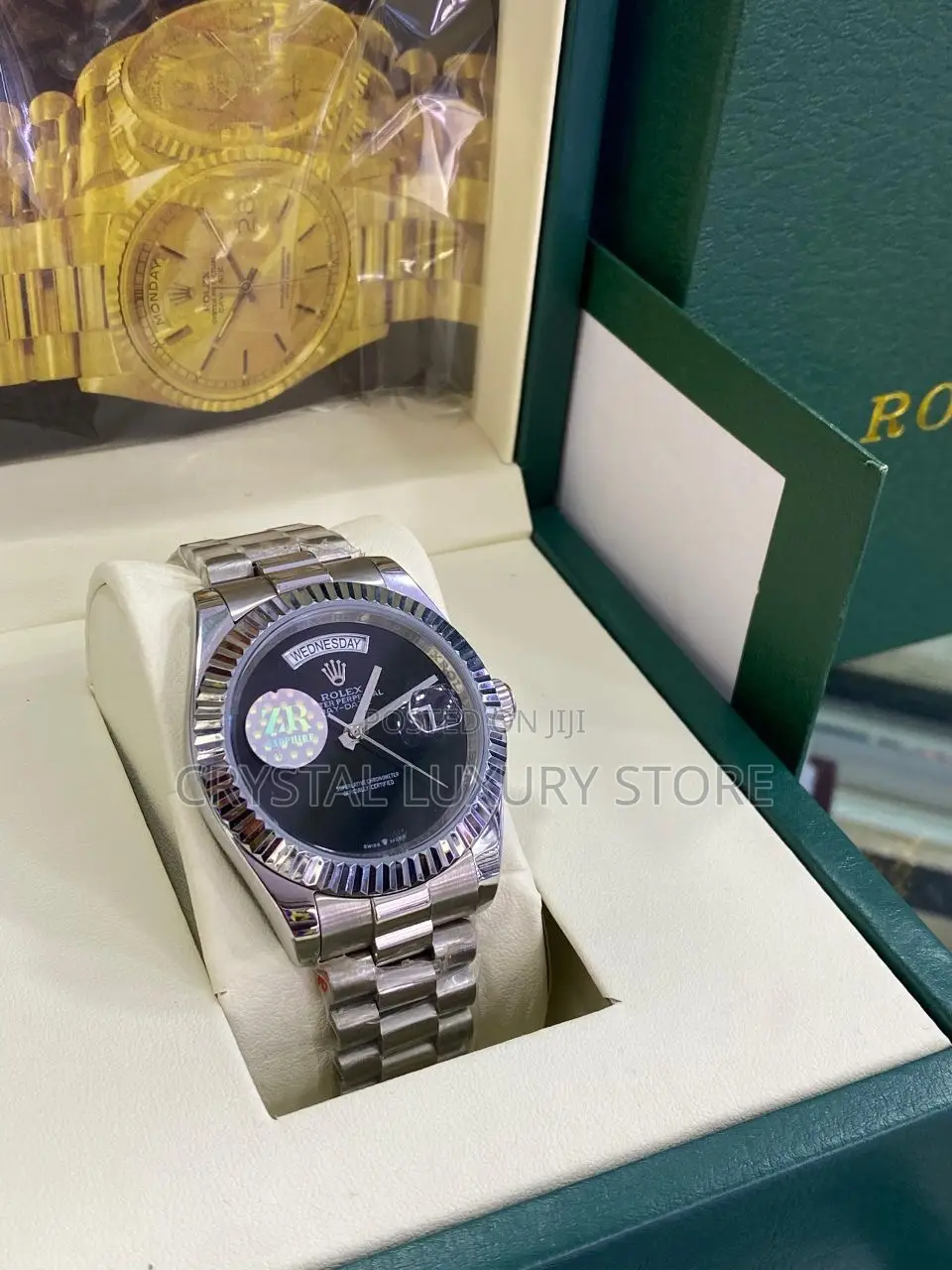 Rolex High Quality Luxury Men Chain Strap Wristwatch