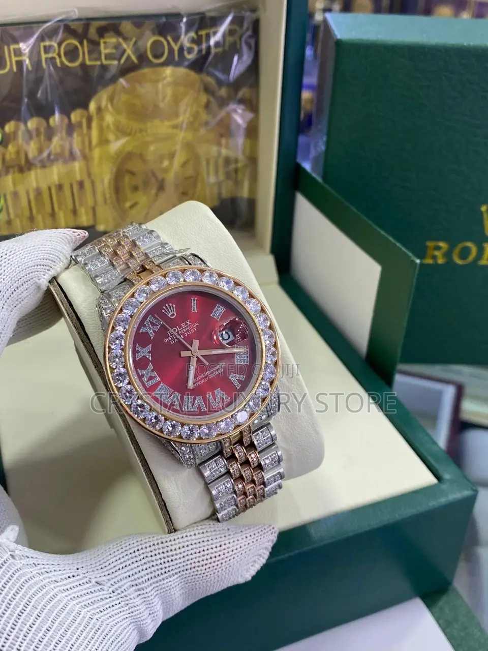 Grade AAA Rolex Quality Luxury Men Chain Strap Wristwatch