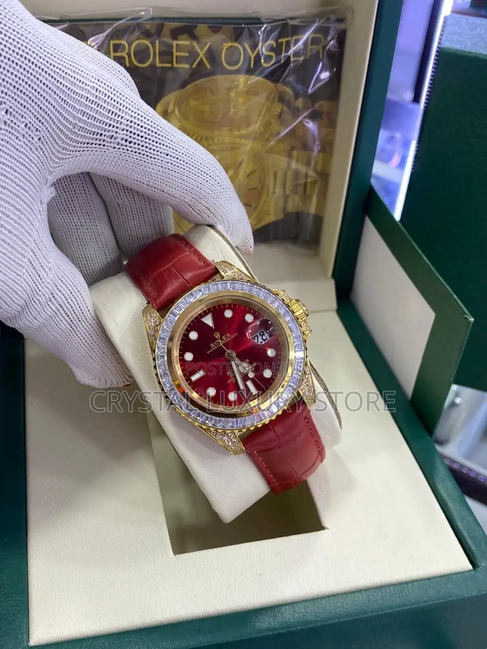 Grade AAA Rolex Quality Luxury Men Chain Strap Wristwatch