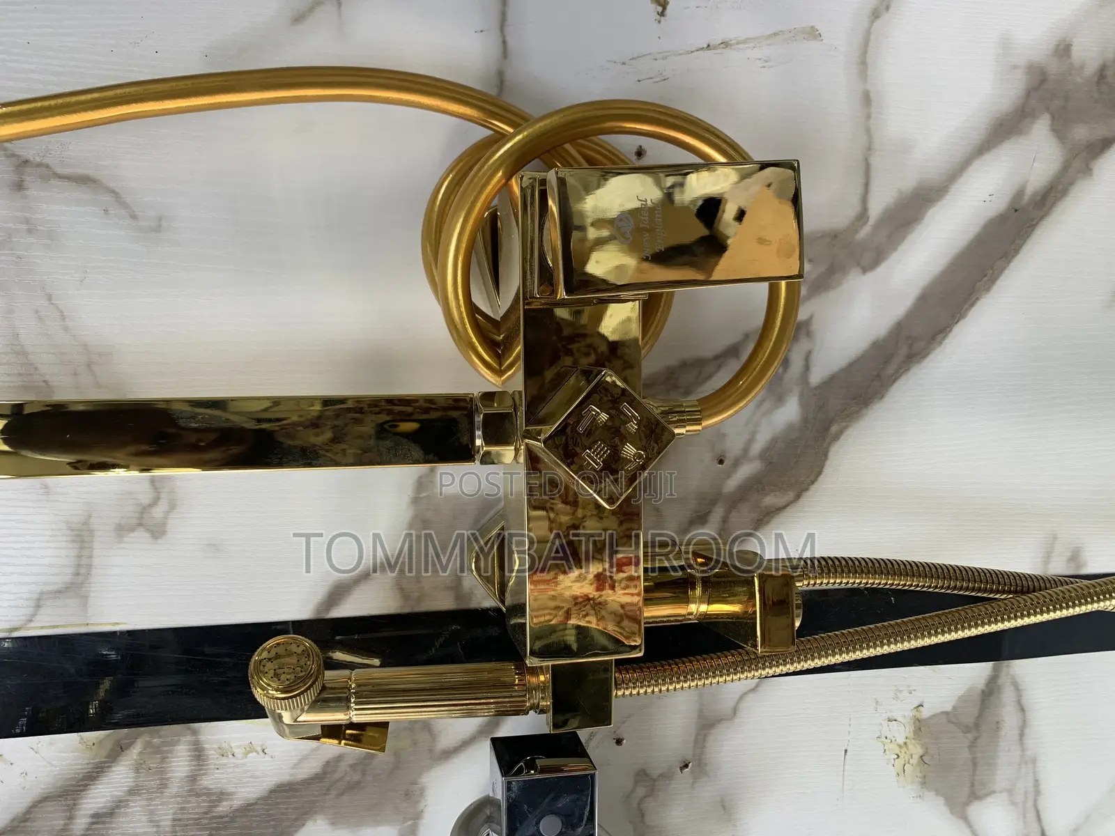 Gold Standing Shower Mixer