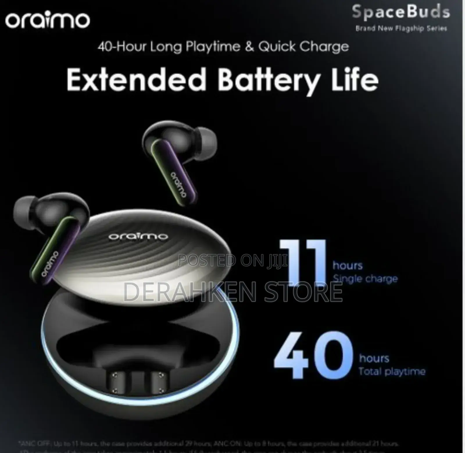 Oraimo Space Buds Hybrid Anc True Wireless Earbuds