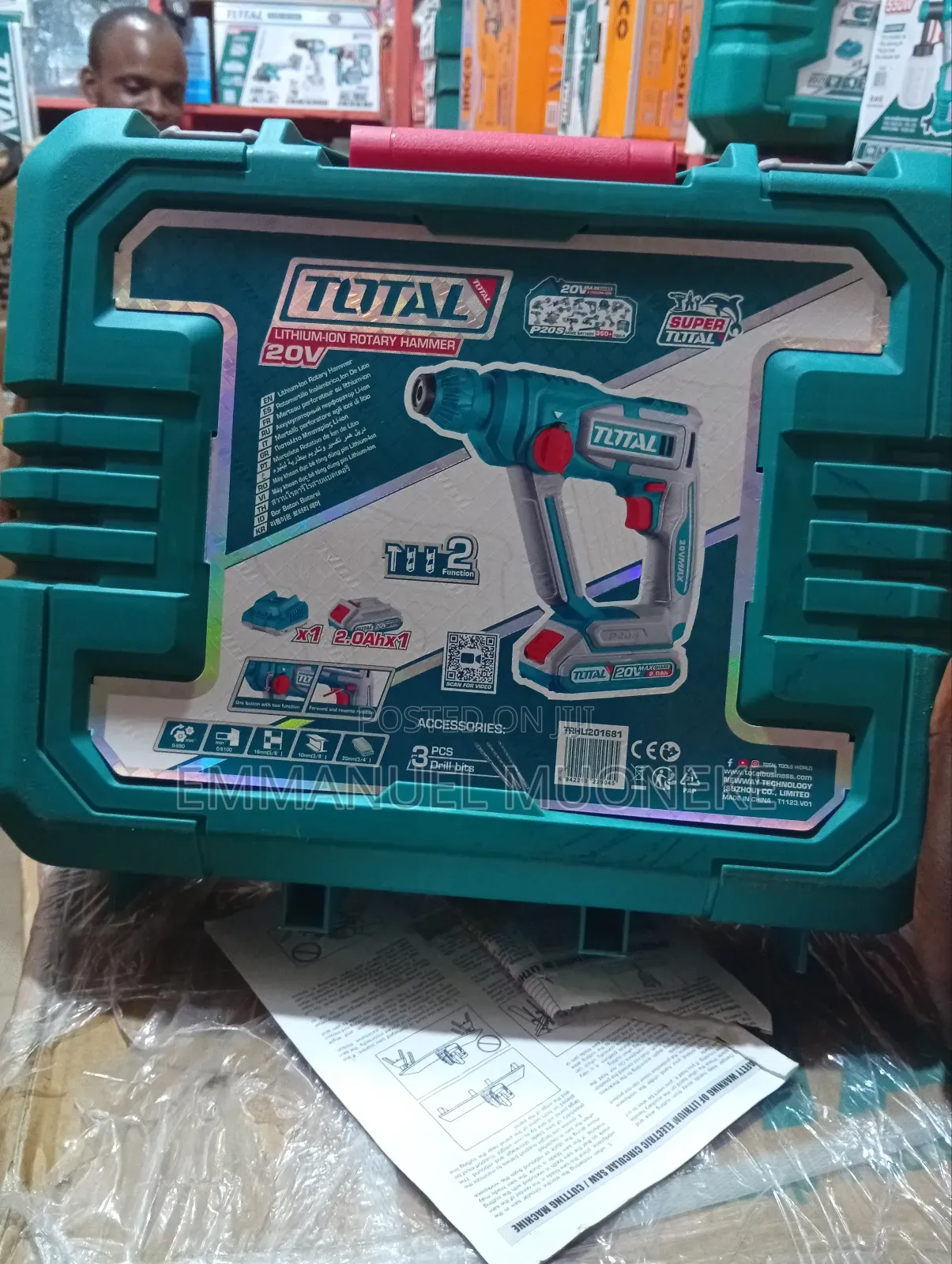 Original Total Rottory Hammer 20v Battery