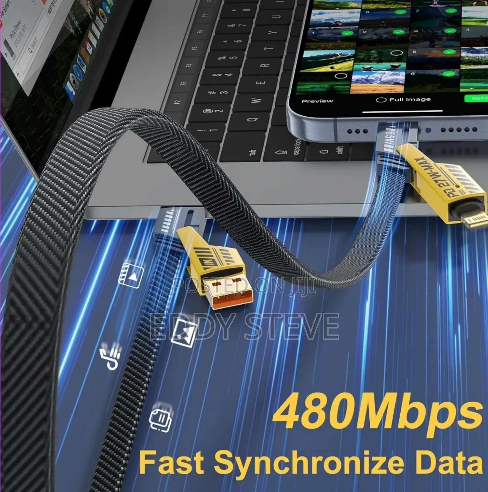 4-in-1 Light-Ning to USB C 27W,Type C to C 65w/ USB a 3.0