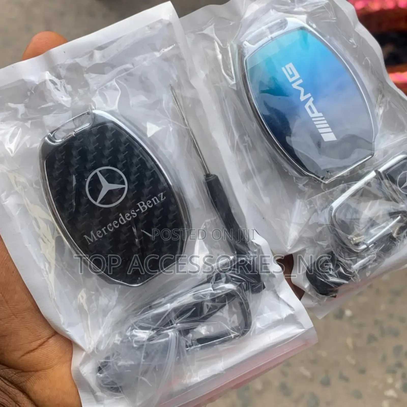 Crystal Key Cover and Holder for Mercedes Models