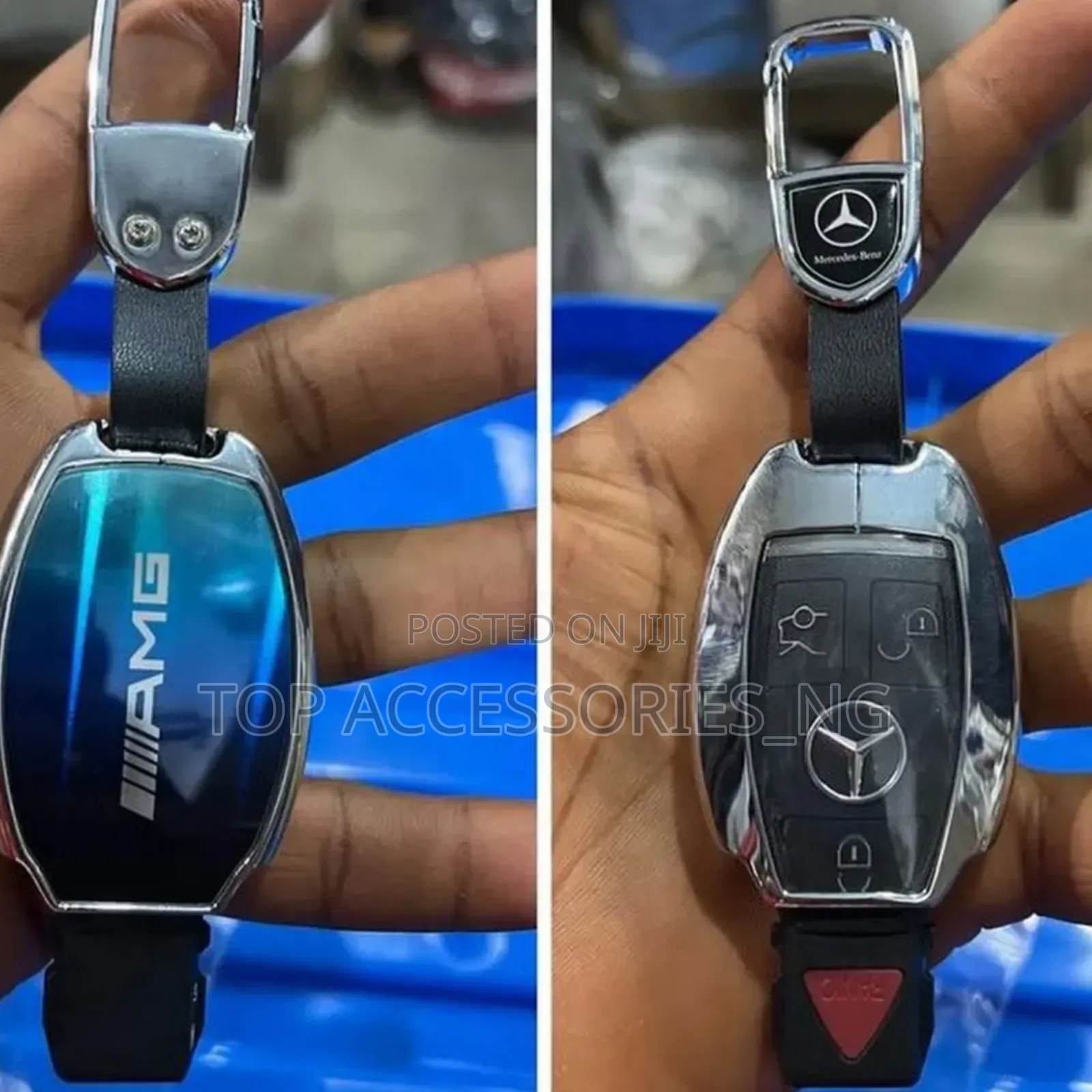 Crystal Key Cover and Holder for Mercedes Models
