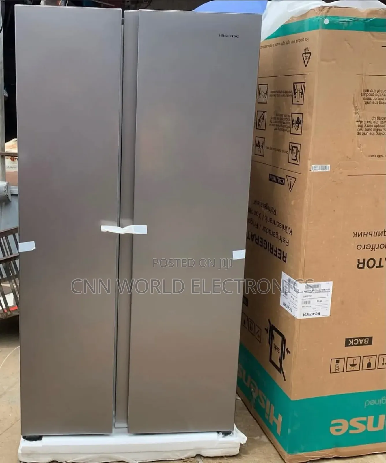 New Hisense 436l Side By Side Fridge Super Cooling Warranty