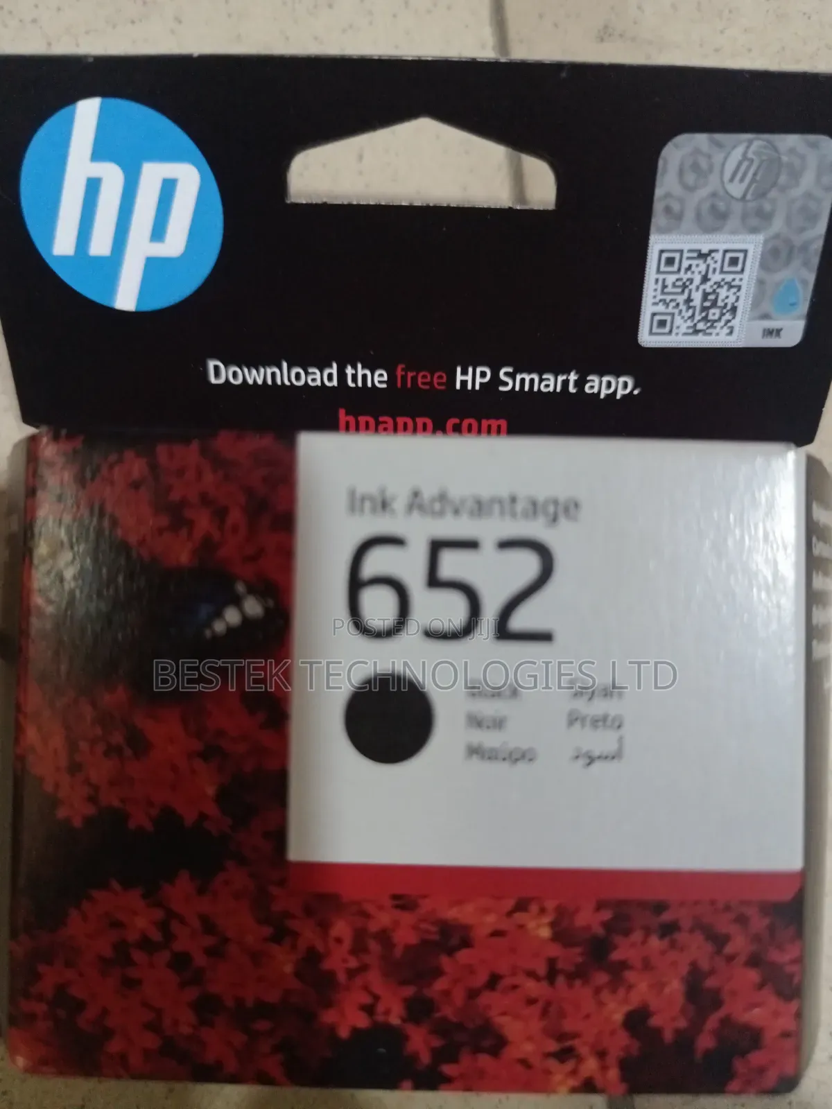 Hp 652 Ink Black Cartridge