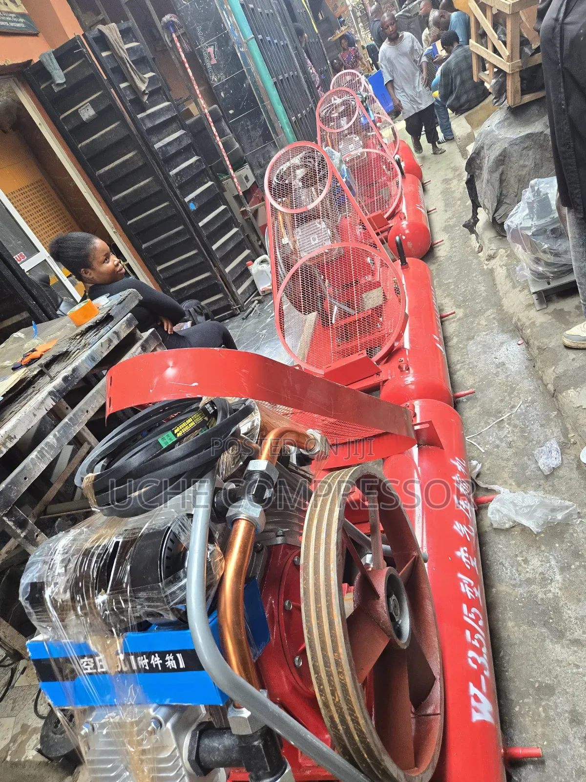 Double  Tank Air Compressor  With Diesel Engine O