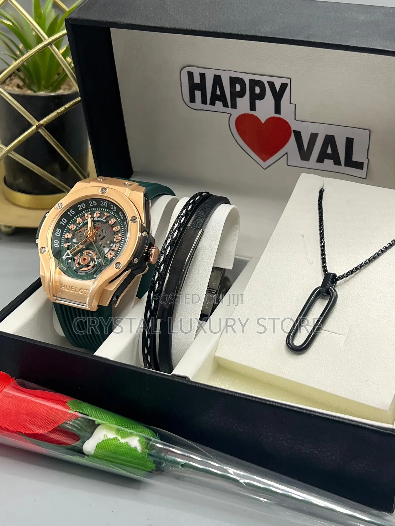 Hublot Quality Men Rubber Strap Wristwatch