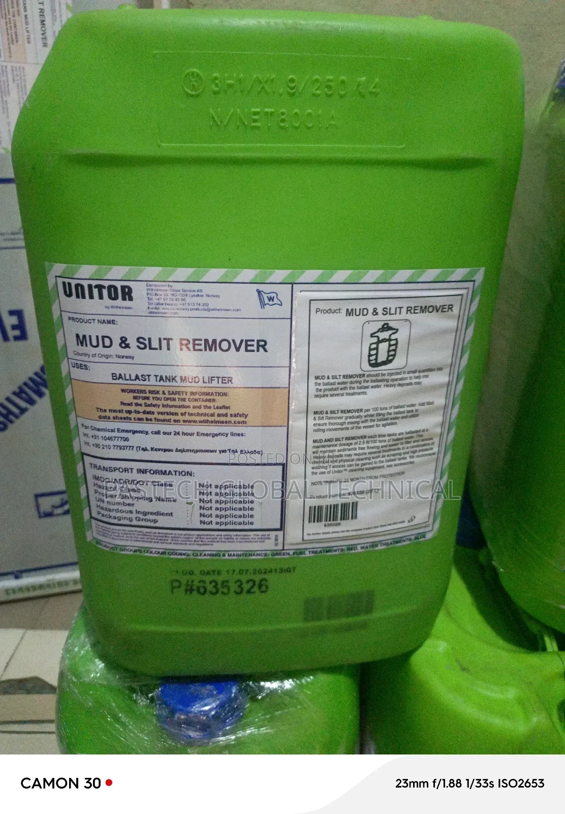 Unitor Mud Silt Remover 25 LTR