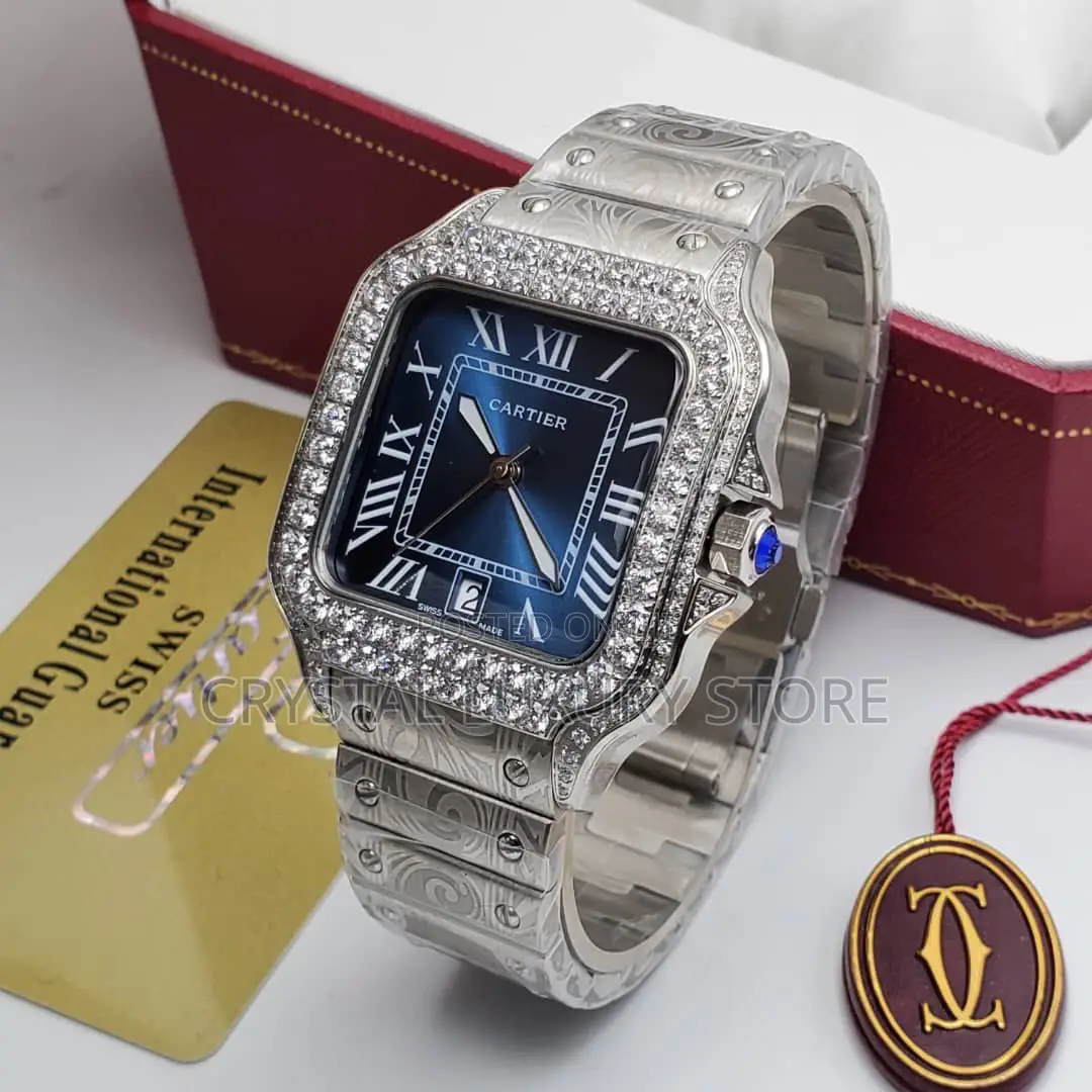 Cartier Quality Luxury Men Chain Strap Wristwatch
