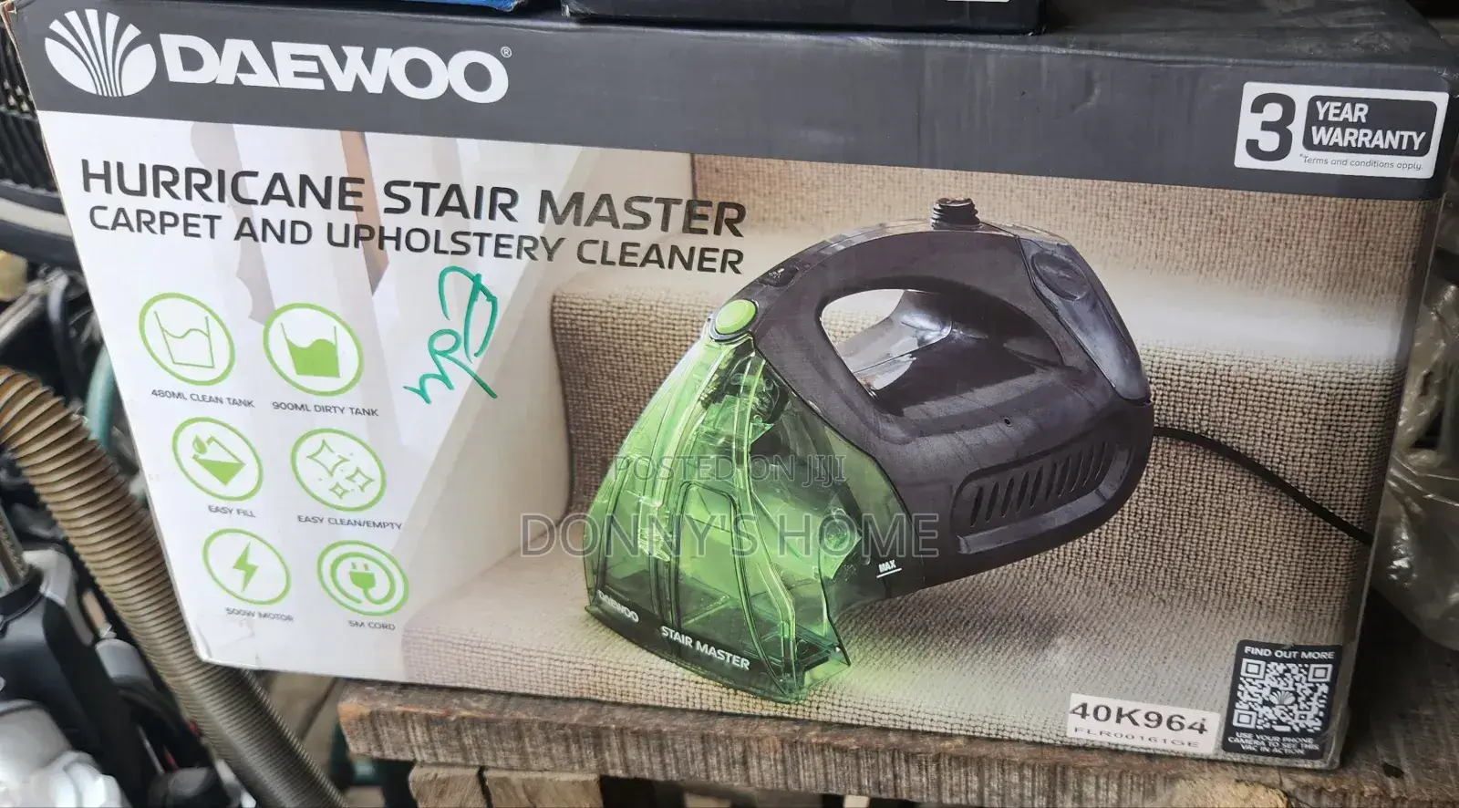 Daewoo Hurricane Stair Master Carpet and Upholstery Cleaner