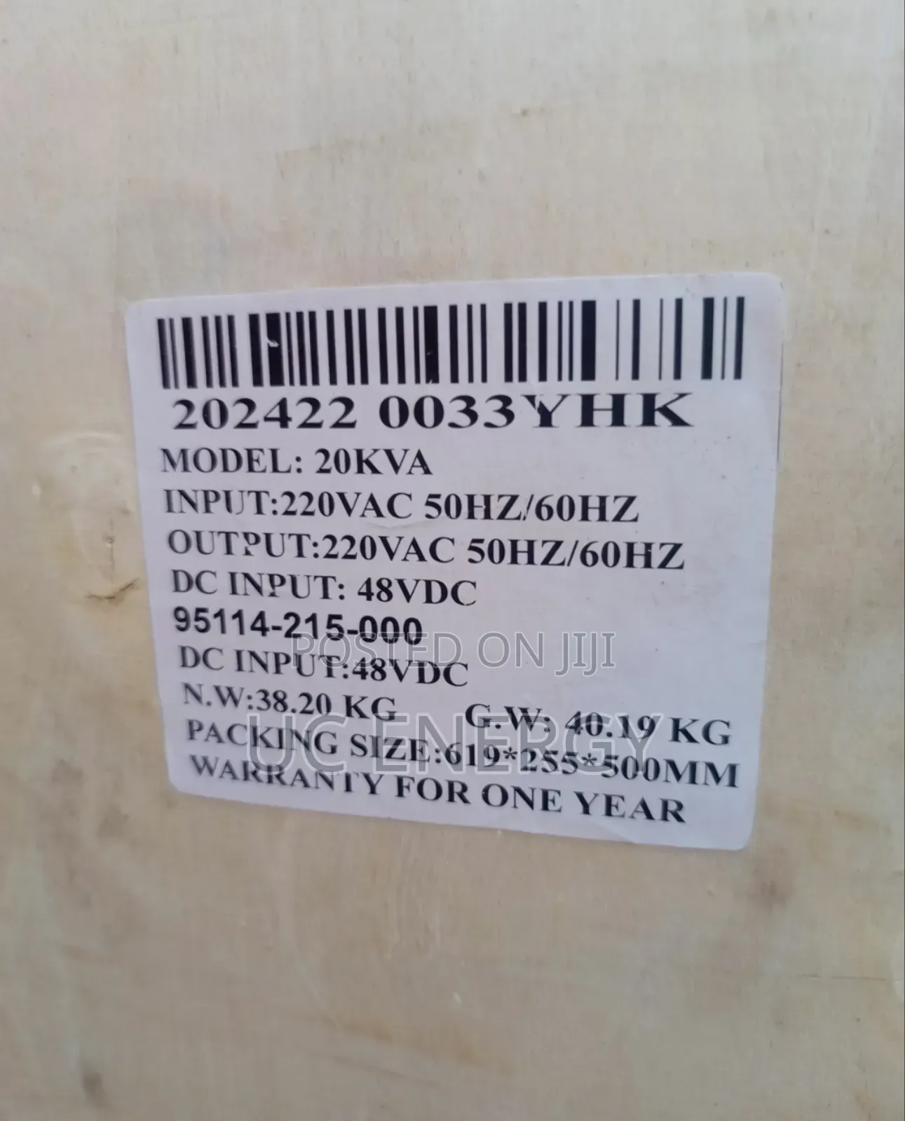 20kva YOHAKO INVERTER 1 Phase