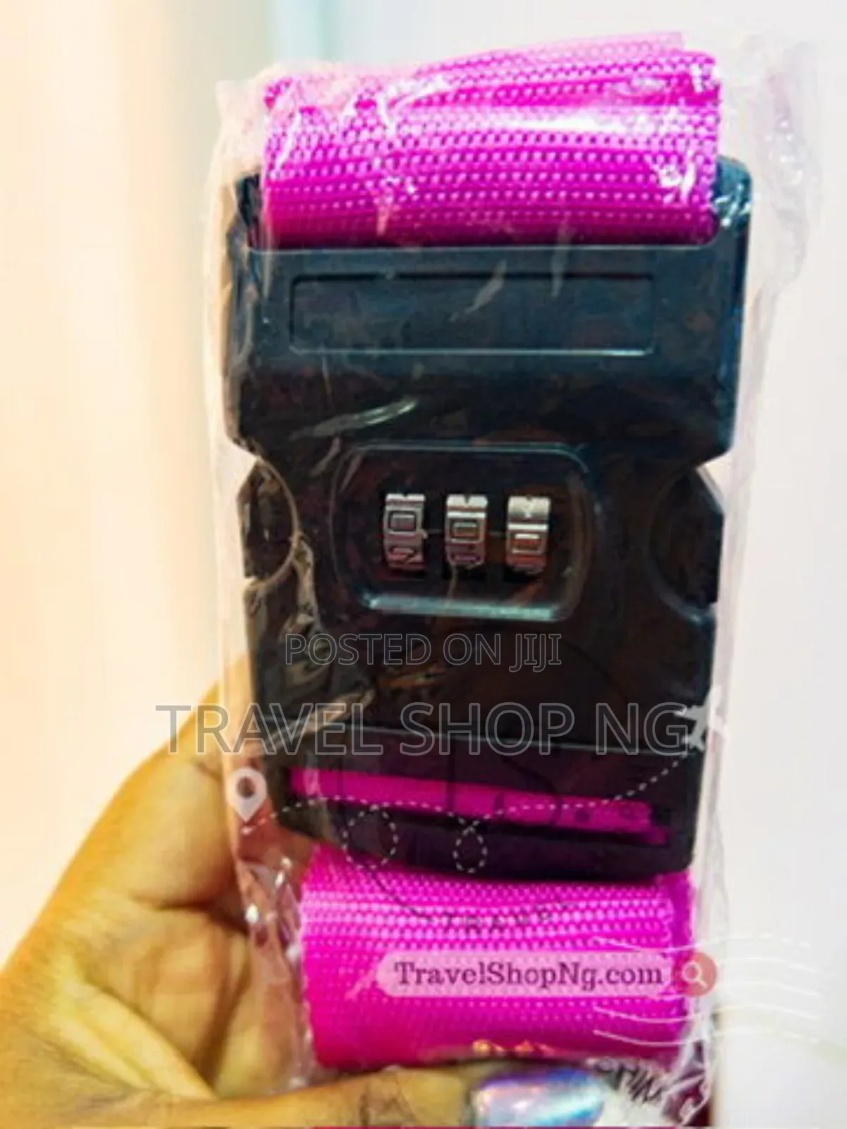 Luggage Belt With Combination Lock And Name Tag