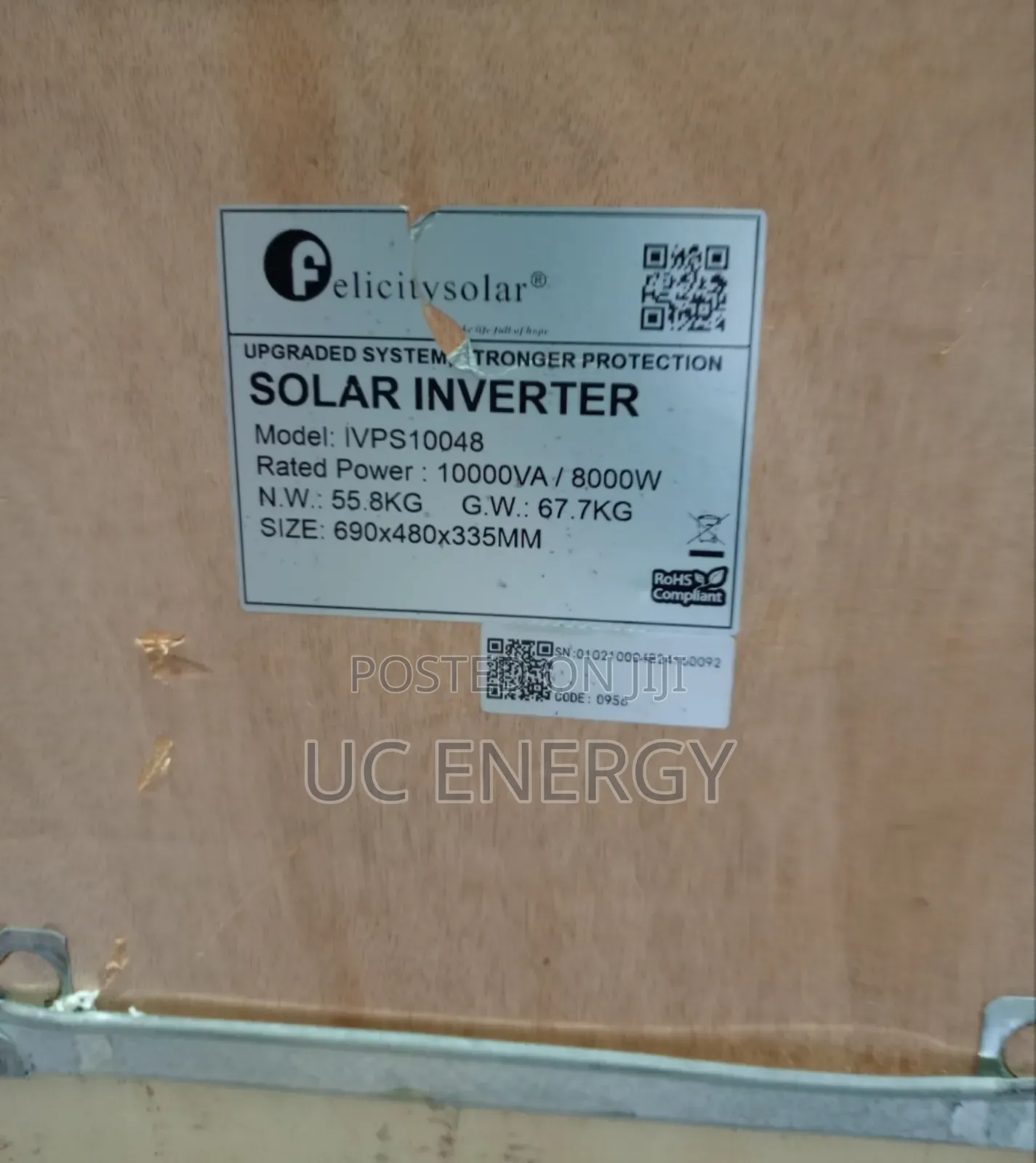 10kva Felicity Solar Inverter 48 V
