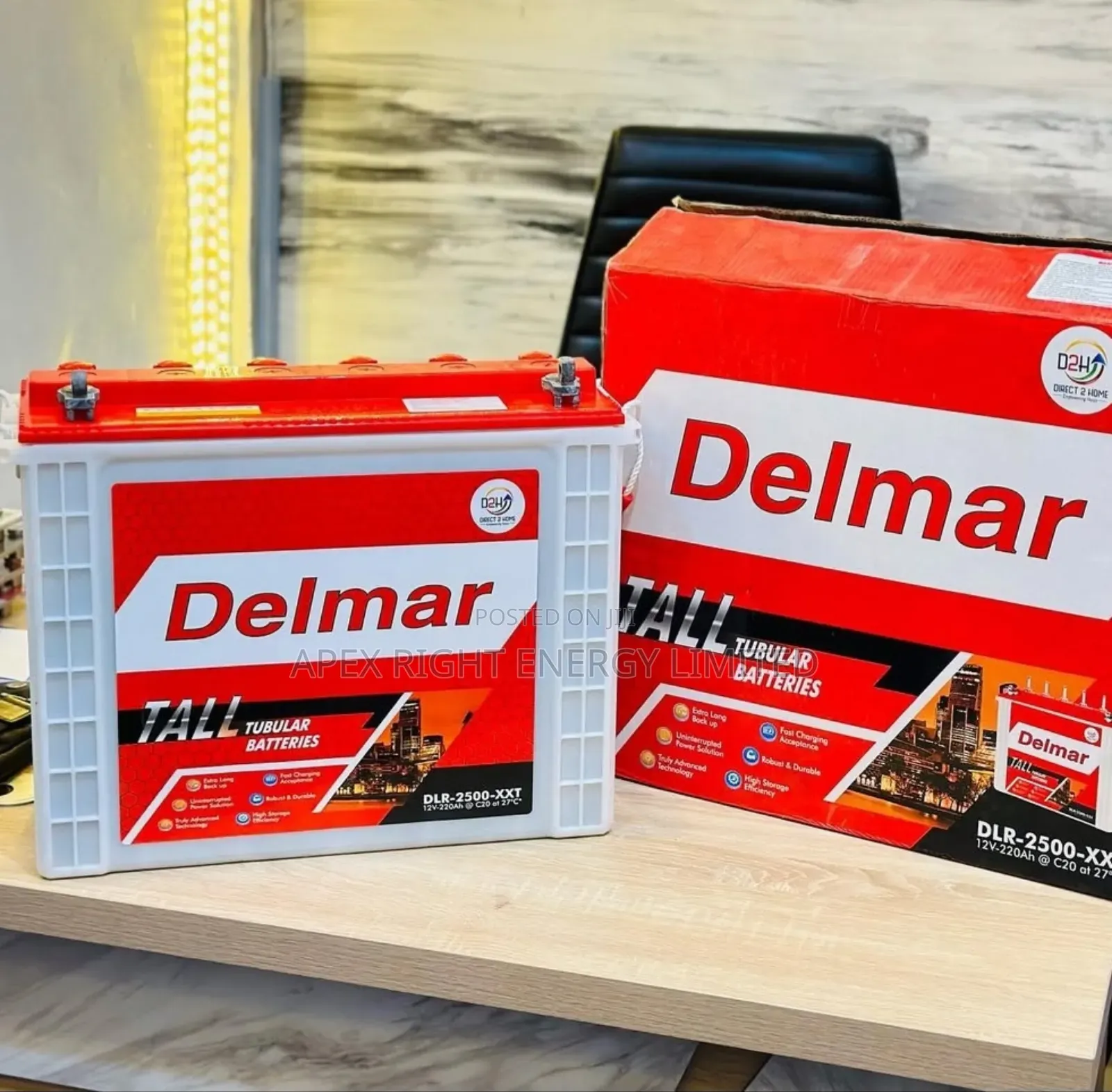 220ah Delmar Tubular Battery 12v