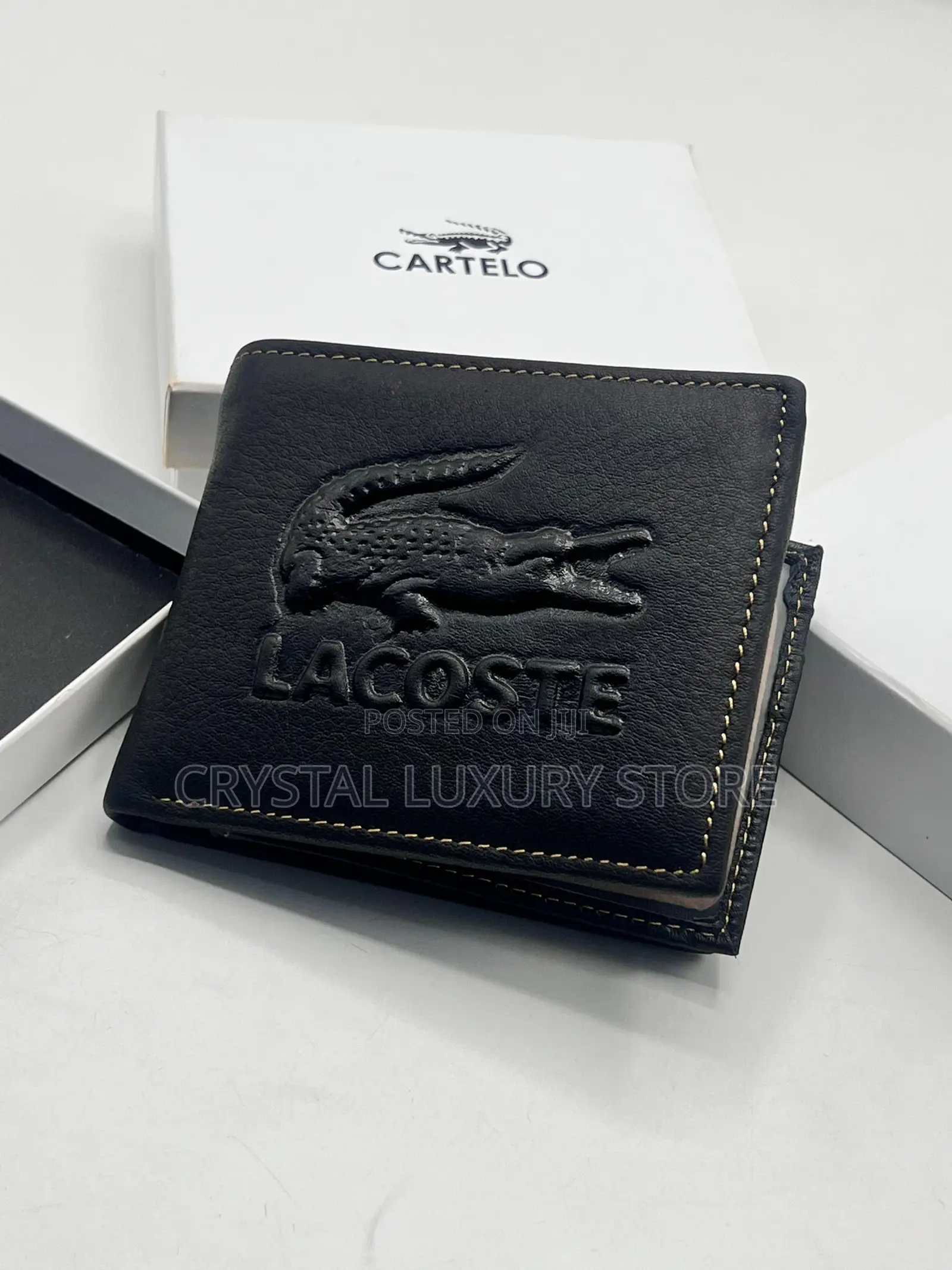 Lacoste Quality Luxury Men Genuine Leather Wallet