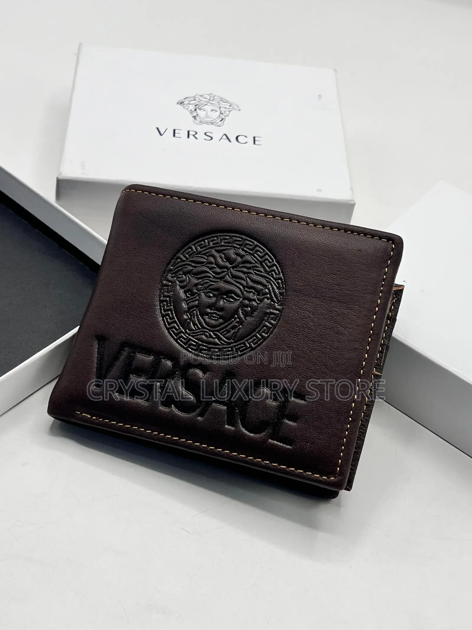 Versace Quality Luxury Men Genuine Leather Wallet