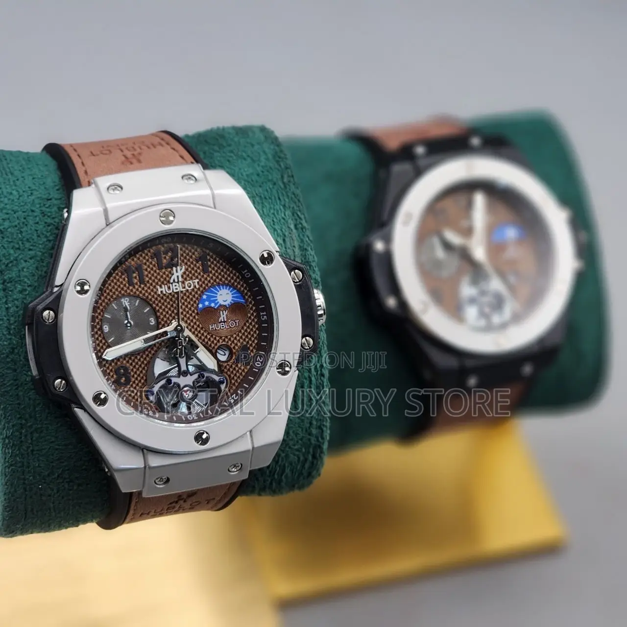Hublot Quality Men Genuine Leather Wristwatch