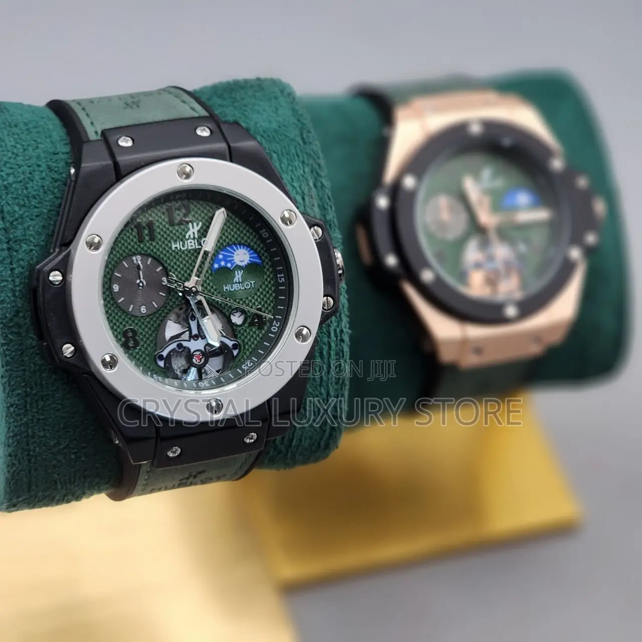 Hublot Quality Men Genuine Leather Wristwatch