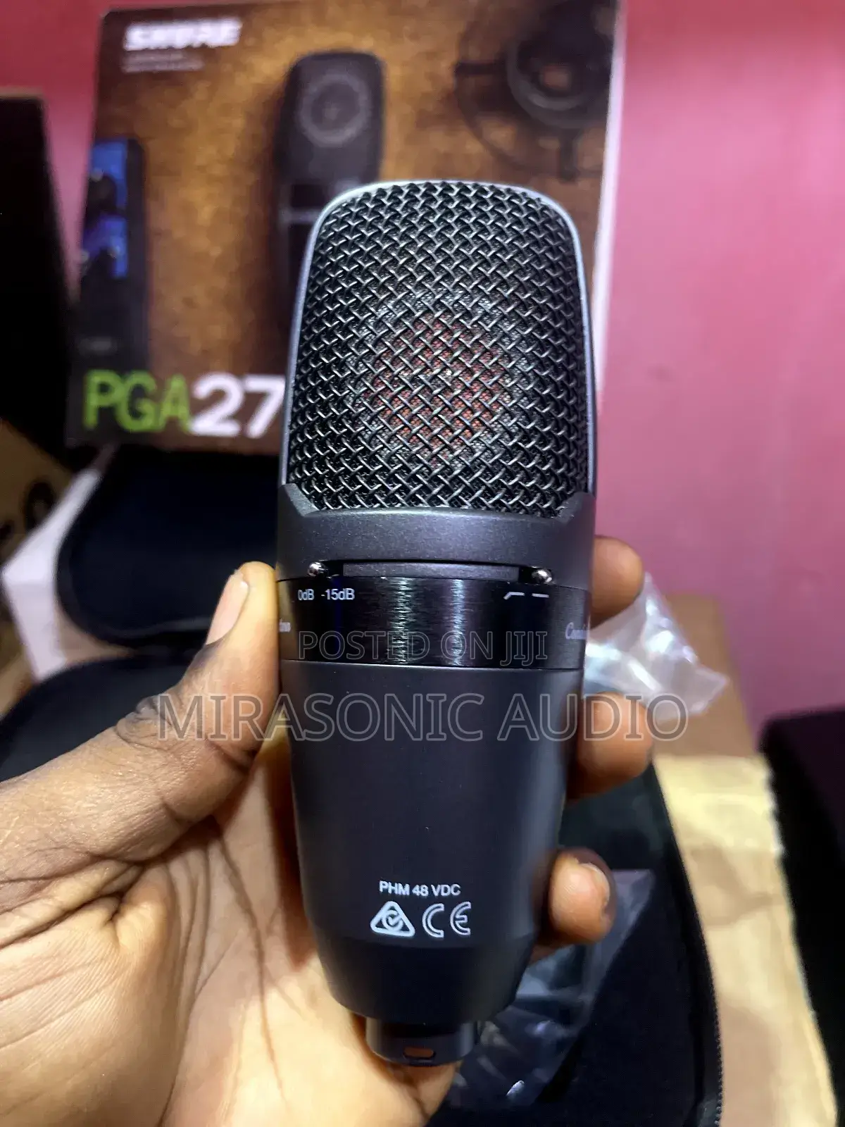 SHURE PGA27 Condenser Studio Microphone With Shock Mount