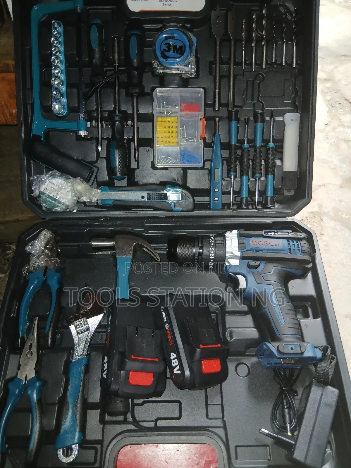 Electrical Tools Box With Cordless Drill