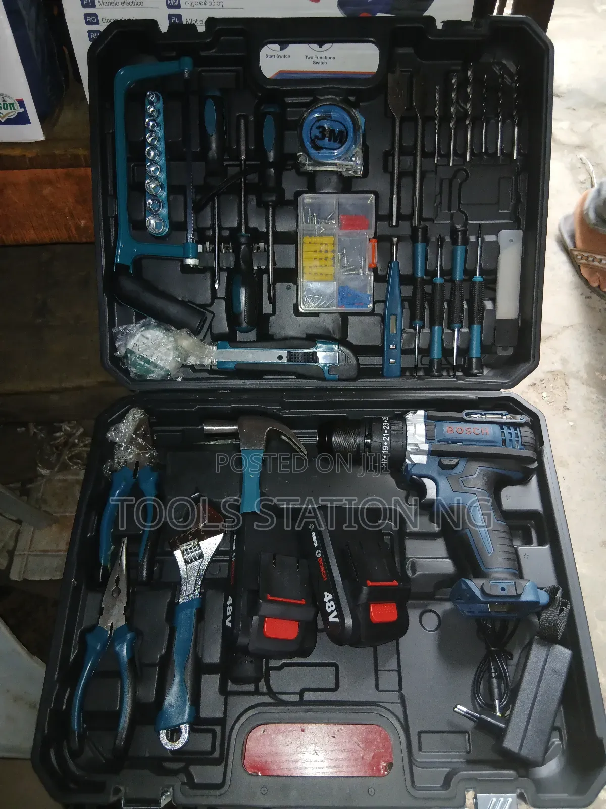 Electrical Tools Box With Cordless Drill