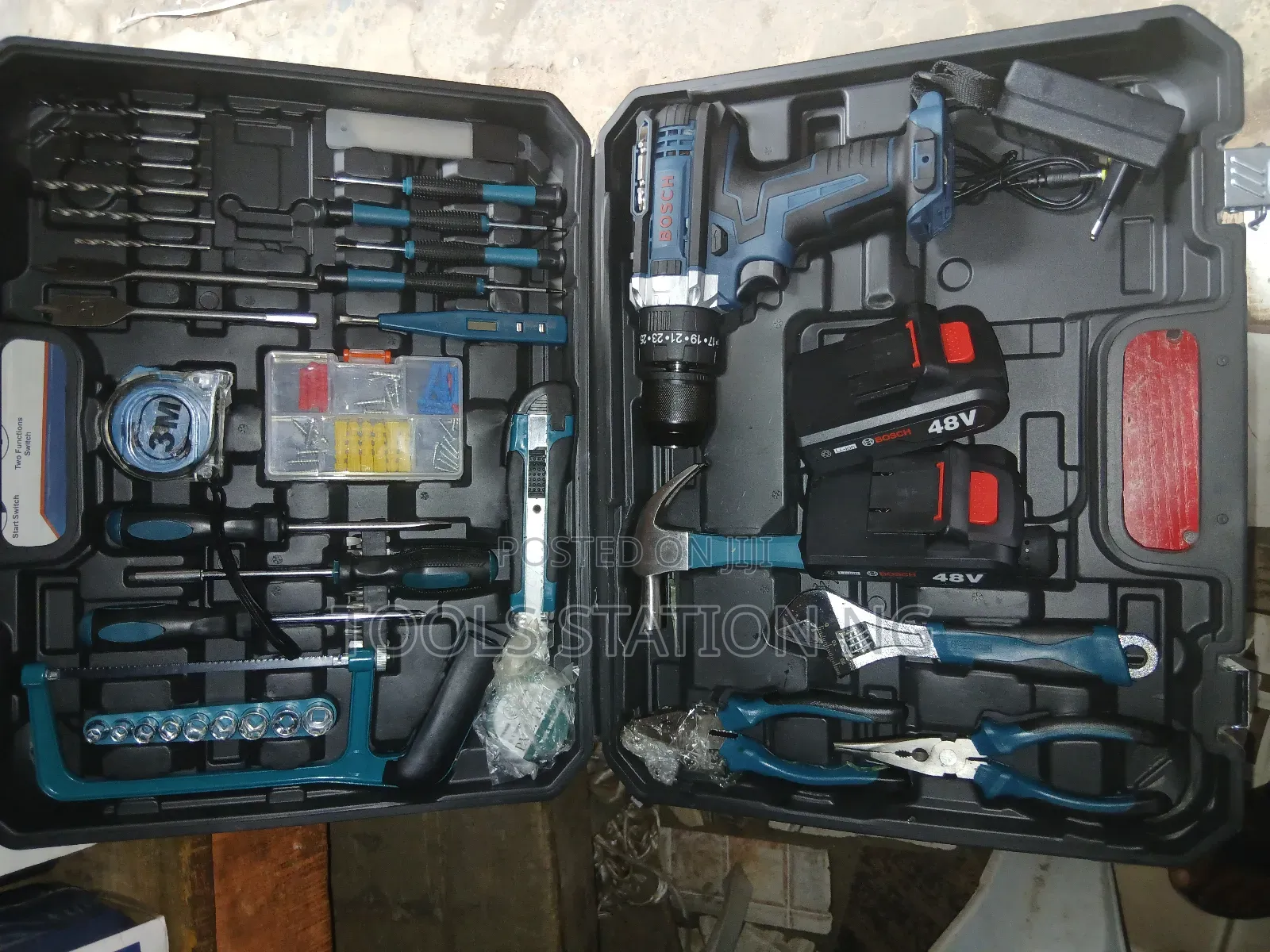 Electrical Tools Box With Cordless Drill