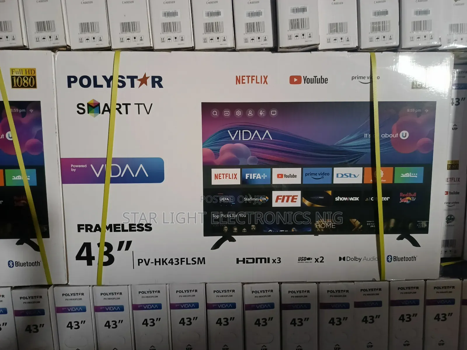 43 Smart Tv With Bluetooth Polystar