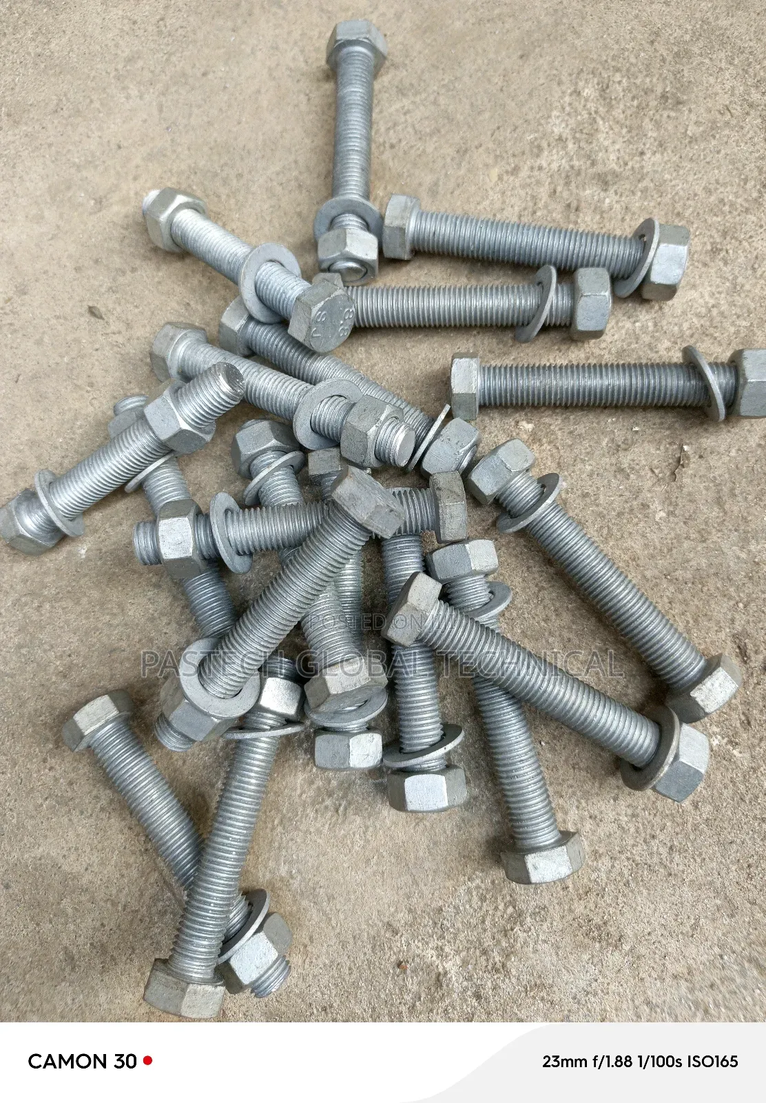 M16 X 100mm High Tensile Hot Dip Galvanized Bolts, Nuts,