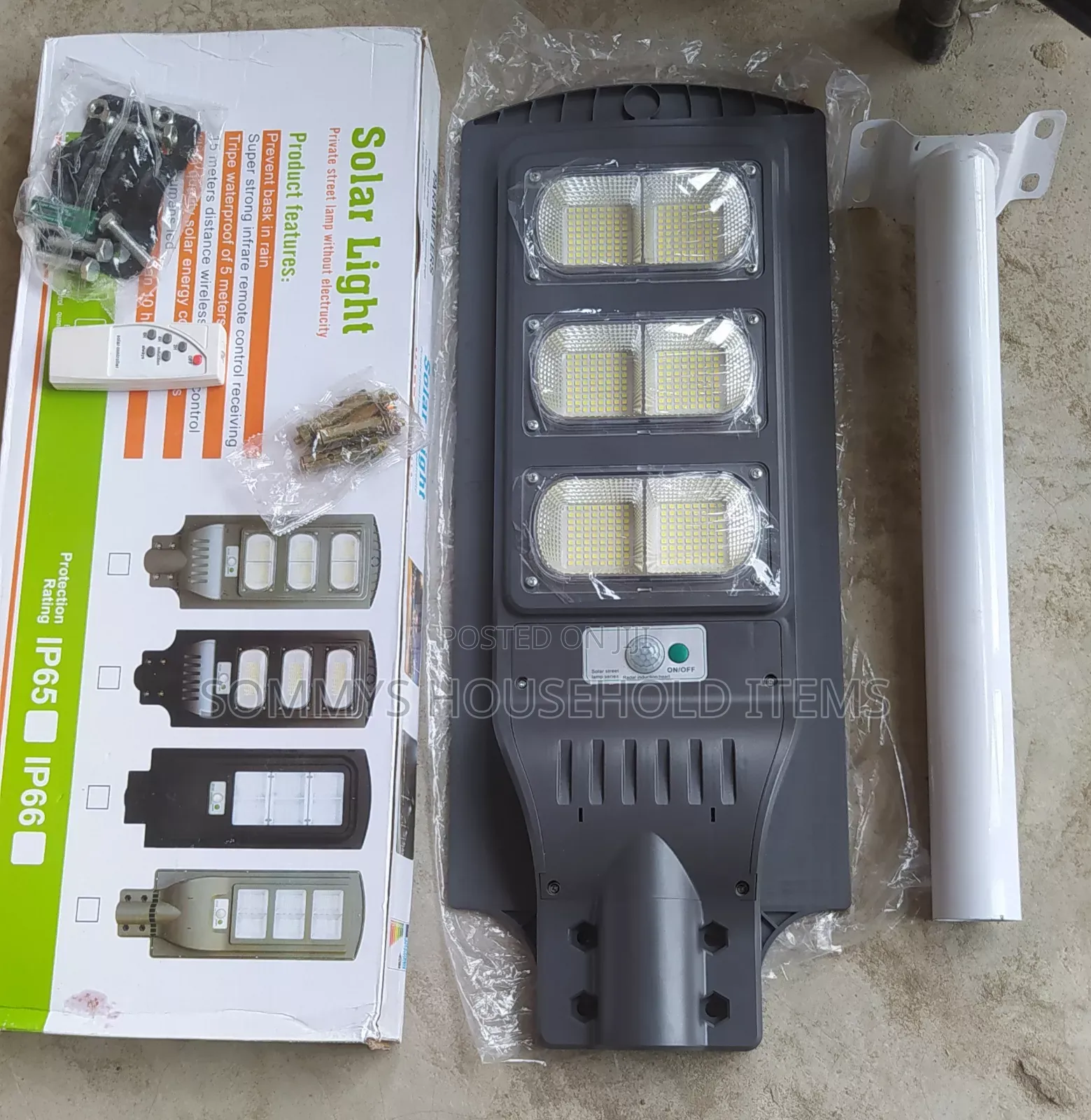400W Solar Street Light With Pole