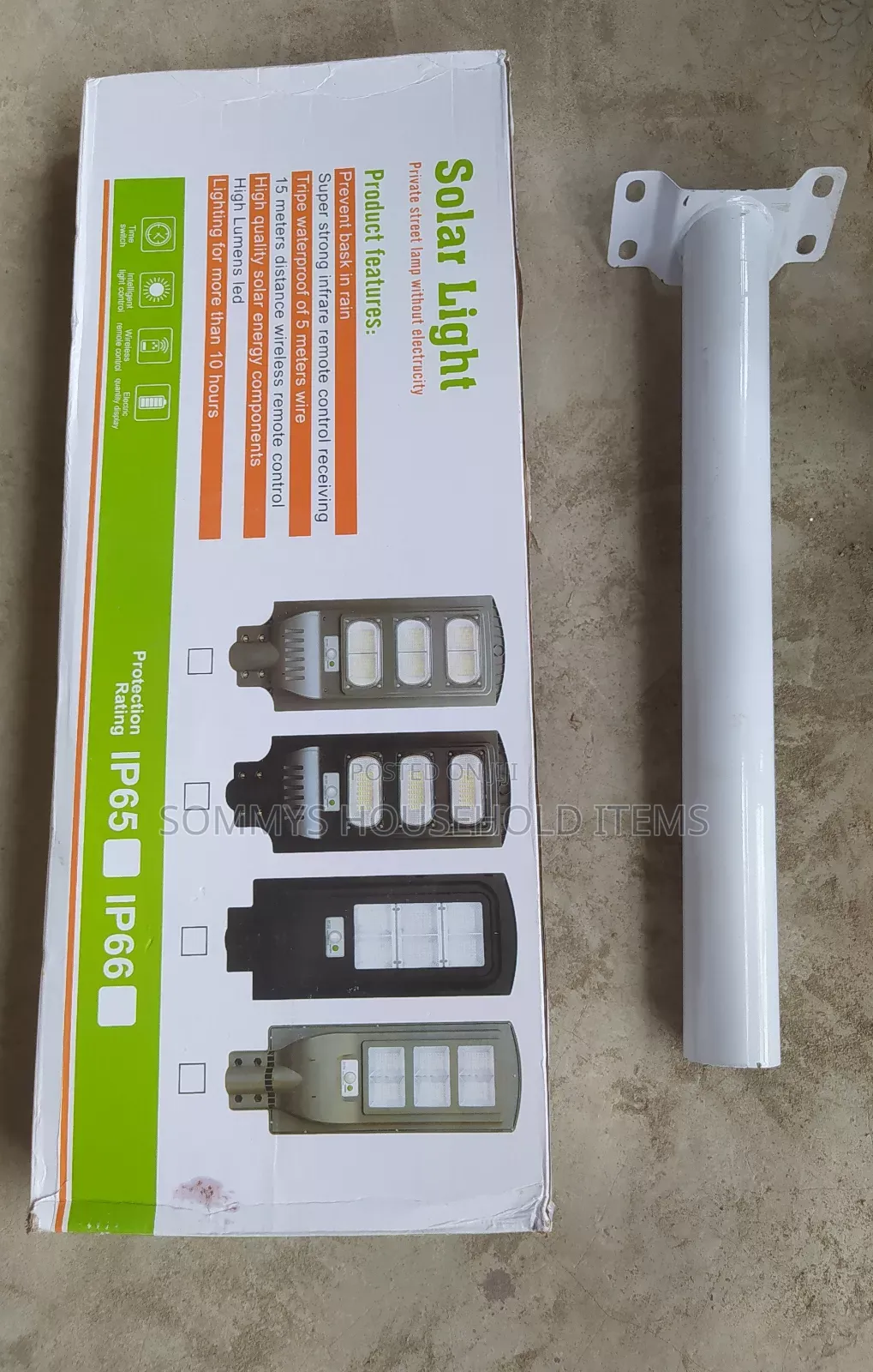400W Solar Street Light With Pole