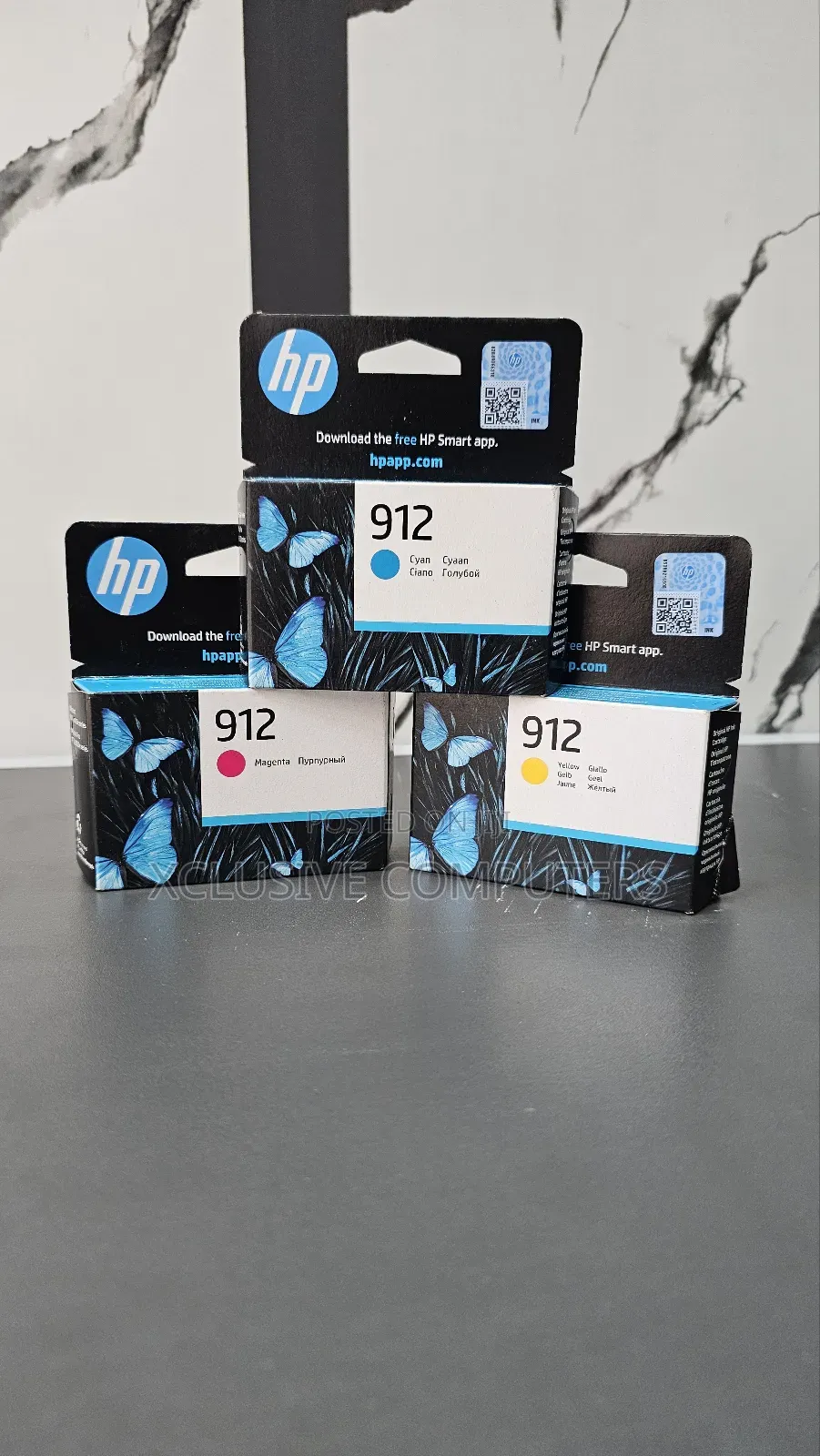Hp Genuine Ink Cartridge 912 Y/C/M